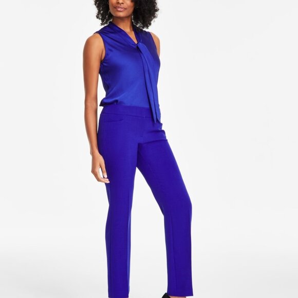 Kasper Women's Stretch Crepe Slim Leg Pant ,Size 16, Royal Signature, MSRP: 79$ - Picture 1 of 4